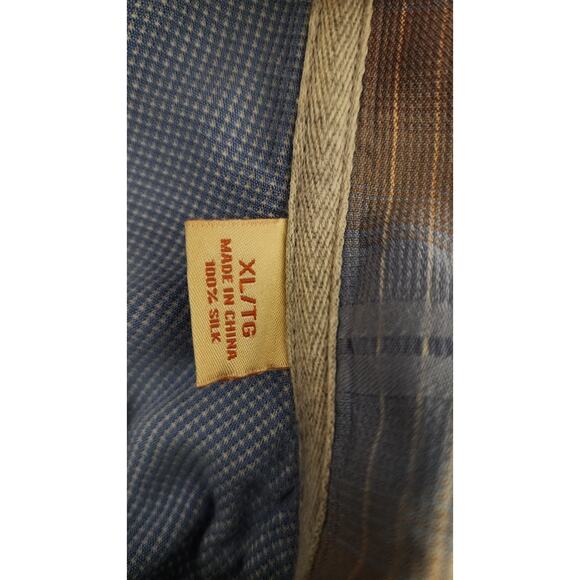 Tommy Bahama Button-up Short Sleeve Shirt 100% Silk Size XL Plaid - Picture 4 of 6